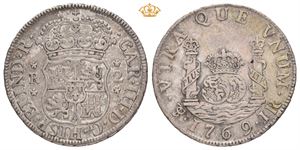 Carl III, 2 reales 1769. JR