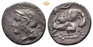 LUCANIA, Velia. Circa 300-280 BC. AR nomos (6,95 g)