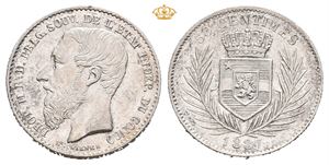 Leopold II, 50 centimes 1887