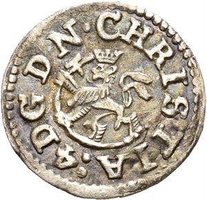 CHRISTIAN IV 1588-1648, CHRISTIANIA, 2 skilling 1642. S.58