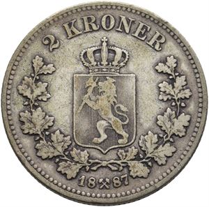 2 kroner 1887
