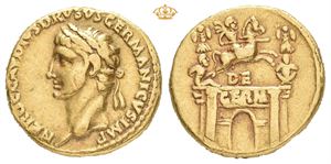 Nero Claudius Drusus. Died 9 BC. AV aureus (18 mm; 7,63 g)