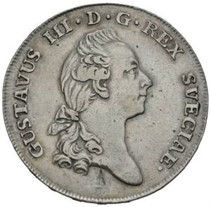 Gustav III, 2/3 riksdaler 1776