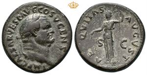 Vespasian. AD 69-79. Æ as (12,15 g).
