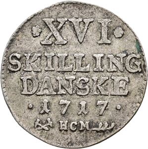 Norge, Frederik IV, 1 mark 1717