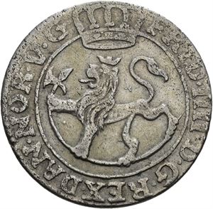 FREDERIK IV 1699-1730. KONGSBERG. 8 skilling 1729. S.2