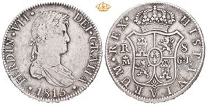 Ferdinand VII, 8 reales 1815. GJ. Madrid