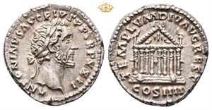 Antoninus Pius. AD 138-161. AR denarius (3,48 g).