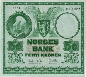 50 kroner 1964. E8190952