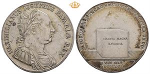 Taler 1818. München. Flekk på advers/spot on obverse