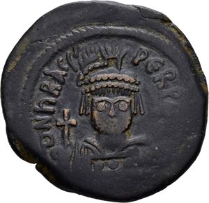Heraclius 610-641, Æ follis, Cyzicus 610-611 e.Kr. R: Stor M