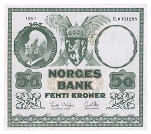 50 kroner 1961. E0351288