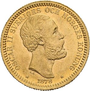 OSKAR II 1872-1907. 20 kronor 1878