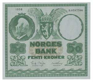 50 kroner 1958. D.0587586