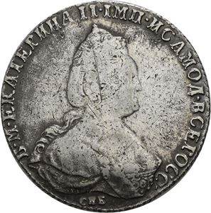 Catharina II, rubel 1786. St. Petersburg