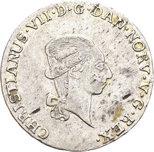 CHRISTIAN VII 1766-1808 1/3 speciedaler 1798. S.4