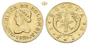 1 peso 1825. Bogota