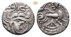 NORTHWEST GAUL. Osismii, circa 100-50 BC. AV quarter stater (base gold 1,74 g)