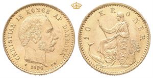 Christian IX, 10 kroner 1890