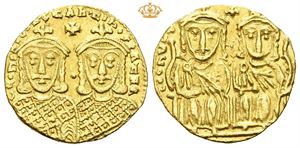 Constantine VI with Leo III, Constantine V and Leo IV. AD 780-797.