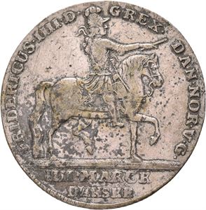 Frederik IV, 4 mark 1723. Korrodert. S.3