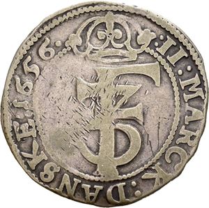 Frederik III 1648-1670. 2 mark 1656. S.24