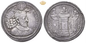 SASANIAN KINGS. Hormizd II, AD 303-309. AR drachm (4,07 g)