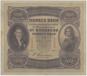 100 kroner 1917. A.2335760. R
