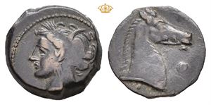ZEUGITANIA, Carthage. Circa 300-264 BC. Æ unit (19 mm; 4,43 g)