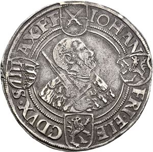 Johann Friedrich & Heinrich, taler 1541, Annaberg