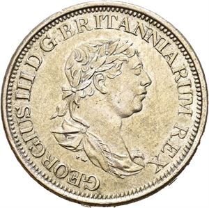 George III, guilder 1816. Ripe på revers/scratch on reverse