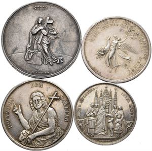 Small collection of older german religious medals