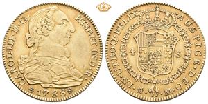 Carl III, 4 escudos 1788. Madrid