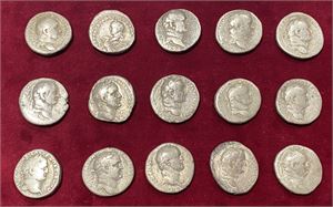 # 2: Lot of 15 tetradrachms of Vespasian from Antioch.
