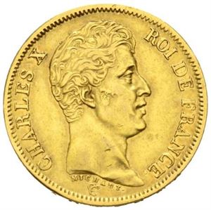 Karl X, 40 francs 1824 A