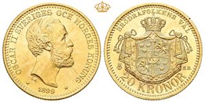 Oskar II, 20 kronor 1899