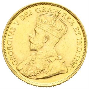 George V, 5 dollar 1912.