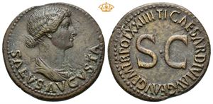 Julia Augusta (Livia). Augusta, AD 14-29. Æ dupondius (14,04 g).