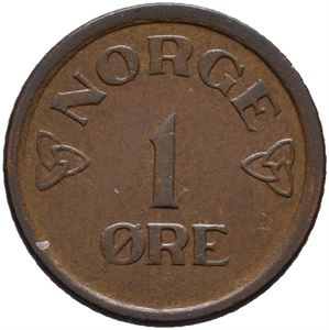 1 øre 1956 uten myntmerke