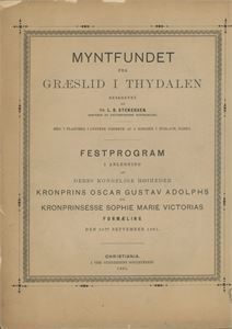 Stenersen 1881. "Stenersen, L.B. Myntfundet fra Græslid i Thydalen" (Christiania 1881)