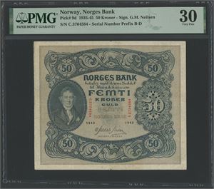 50 kroner 1942. C.3704584.