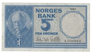 5 kroner 1961. I5744913