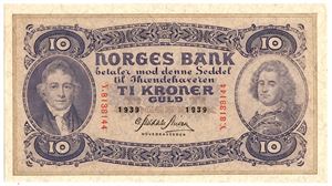10 kroner 1939. Y8138144