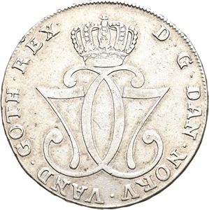 CHRISTIAN VII 1766-1808 Speciedaler 1777. S.2