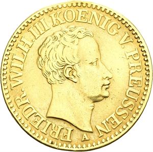 Preussen, Friedrich Wilhelm III, 2 Friedrich d`or 1839 A. Har vært anhengt/has been mounted