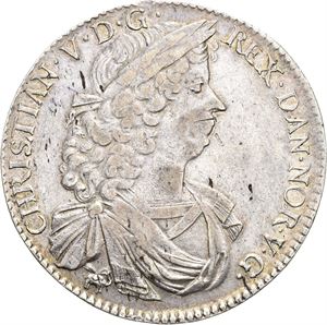 CHRISTIAN V 1670-1699, KONGSBERG Speciedaler 1693. "Det klipperne…". S.11