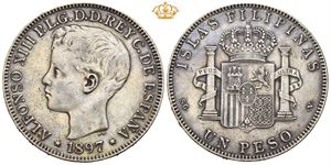 Alfonso XIII, peso 1897