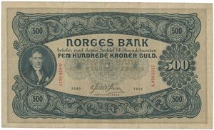 500 kroner 1940. A.0264347