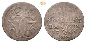 Norway. 1 skilling 1769. S.12