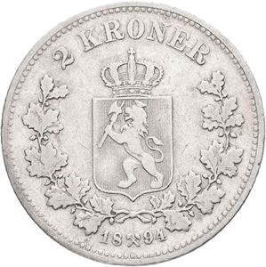 Oscar II, 2 kroner 1894